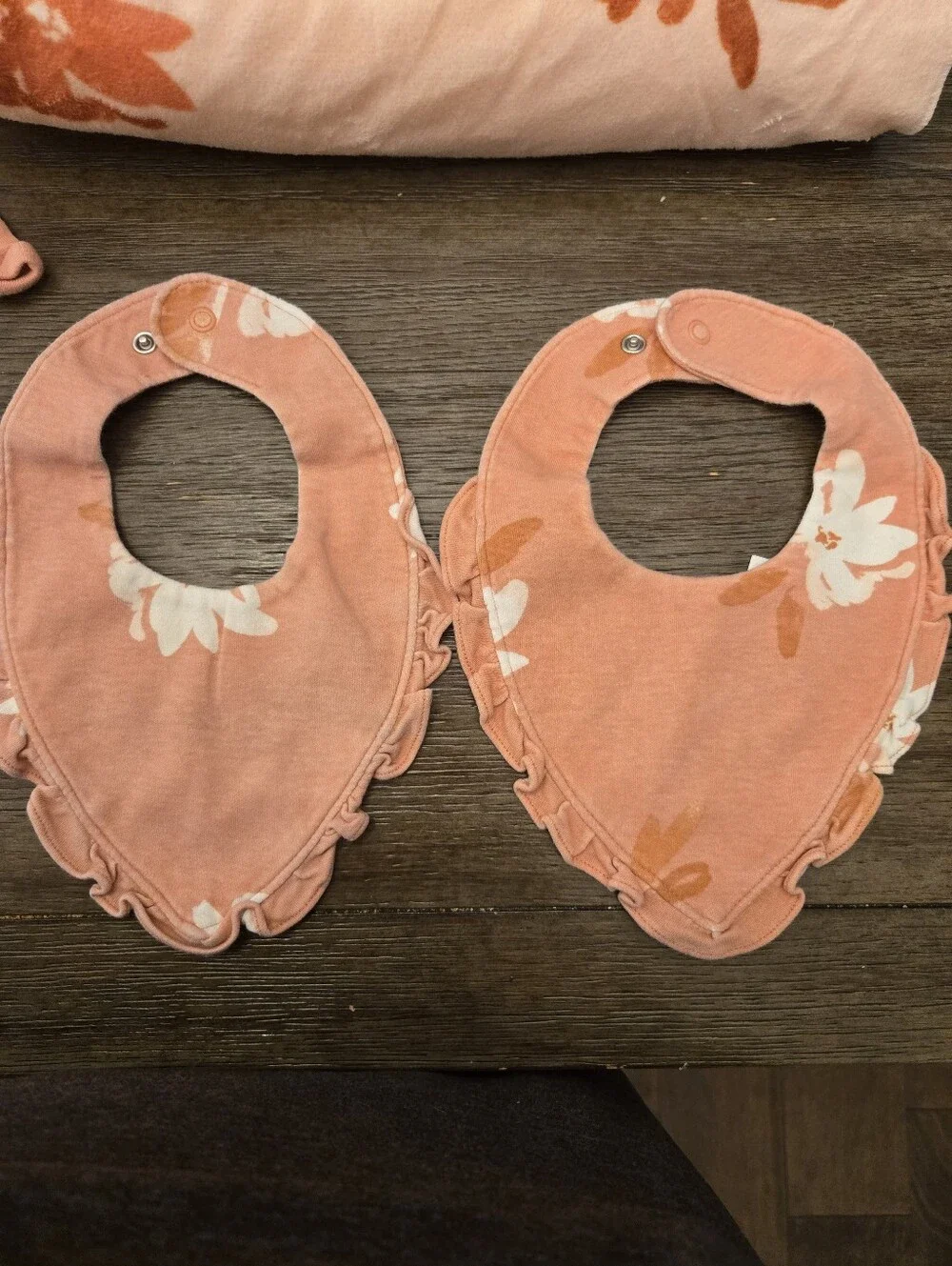 Carters Floral Peachy Coral 9 Pc Bundle Sleeper Size 3M, blankets,& More